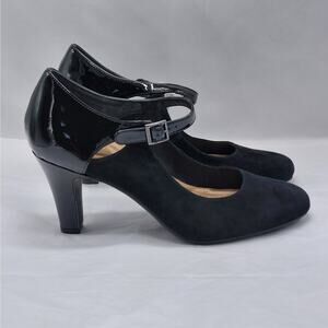 Giani Bernini Velmah Mary Jane Pumps Heels Women's 10.5M Black Suede Whimsigoth